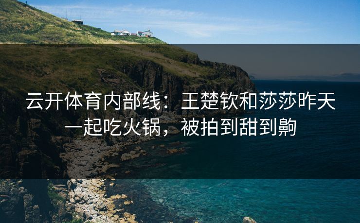 云开体育内部线：王楚钦和莎莎昨天一起吃火锅，被拍到甜到齁