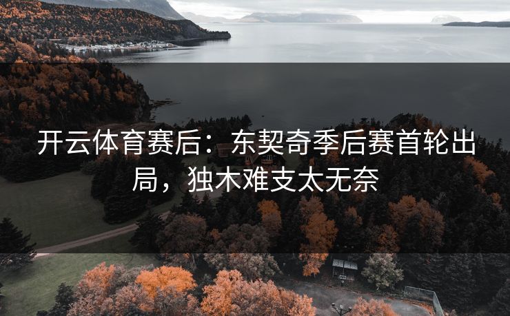 开云体育赛后：东契奇季后赛首轮出局，独木难支太无奈