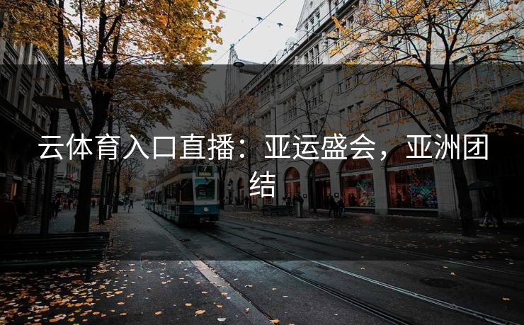 云体育入口直播：亚运盛会，亚洲团结