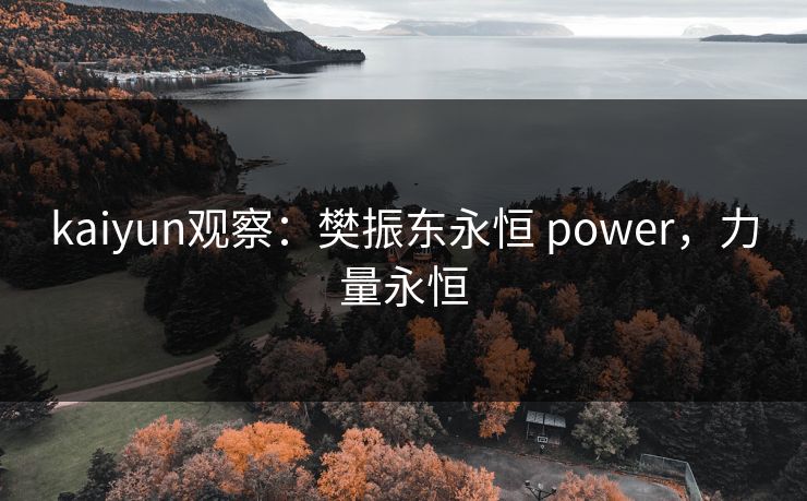 kaiyun观察：樊振东永恒 power，力量永恒